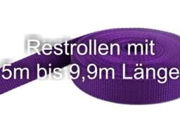 Picture of Restpostenbox 25mm breites PP-Gurtband 1,4mm stark, 25m - lila (UV)