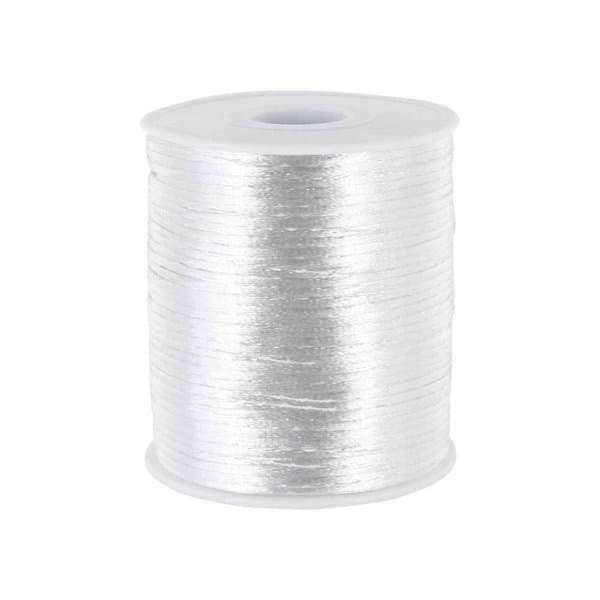 Picture of 100m roll satin cord -  2mm thick - color: white