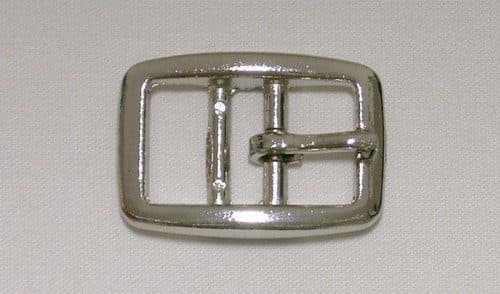 Picture of Buckle with two bars made of zinc die casting, nickel-plated - for 20mm wide webbing - 10 pieces