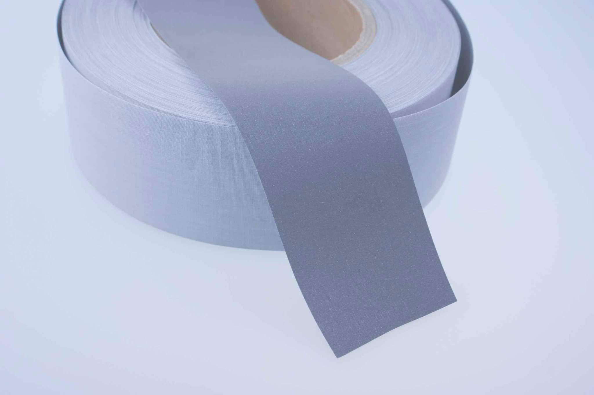 Picture of 50m reflective webbing - silver - 20mm wide - certified according to EN ISO 20471:2014