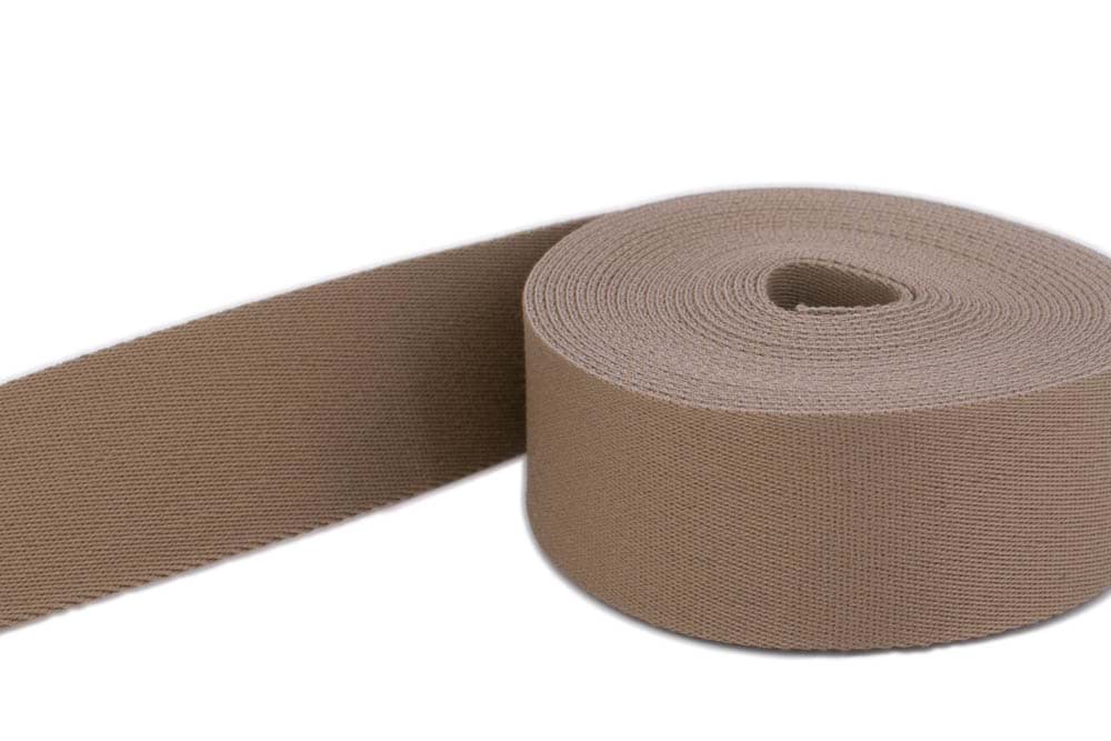 4m Gürtelband / Taschenband - 40mm breit - Farbe: taupe