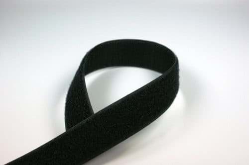 1m Rolle Alfagrip  back to back Klettband, 30mm breit, schwarz