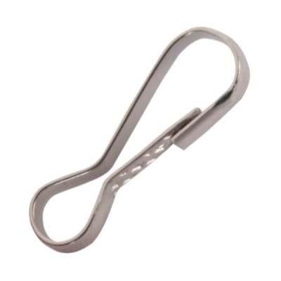 Simplexhaken aus Stahldraht, vernickelt, 2,5cm