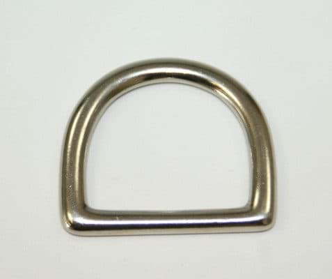 Picture of D-Ring aus Messing, vernickelt, 28mm Innenmaß