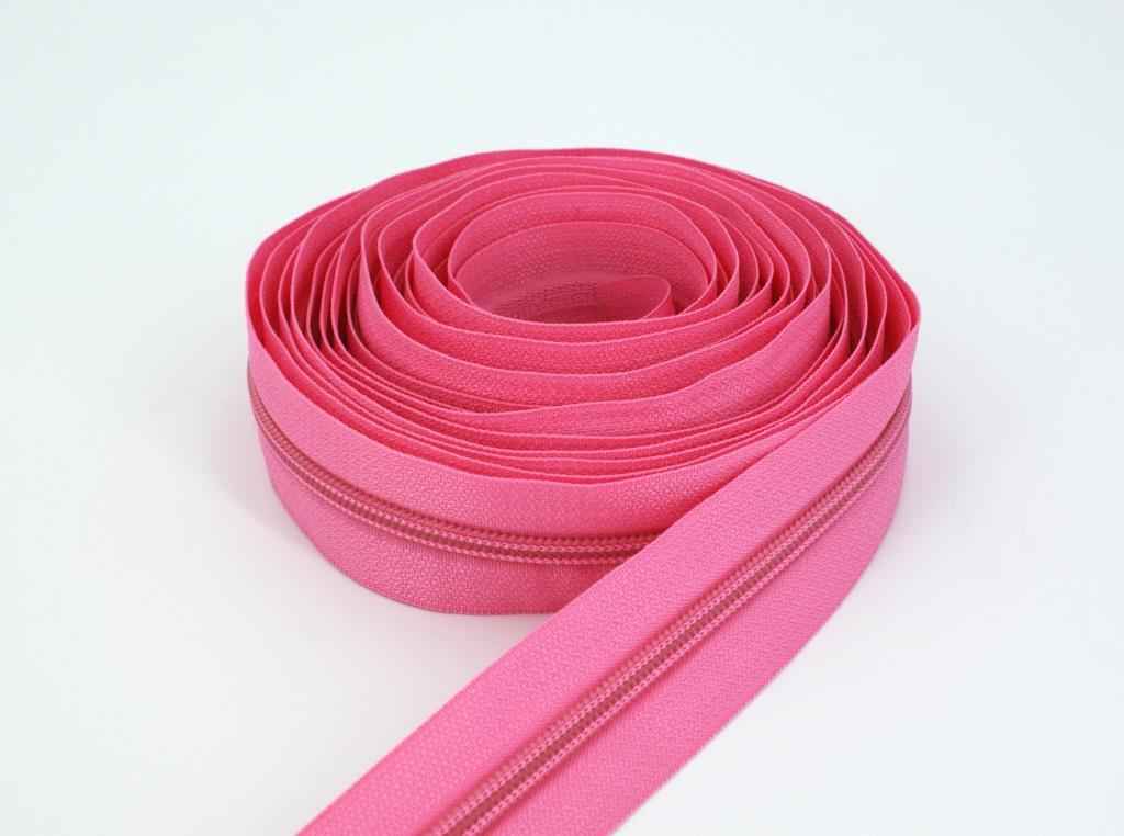 Picture of 5m slide fastener, 5mm rail, color: rose
