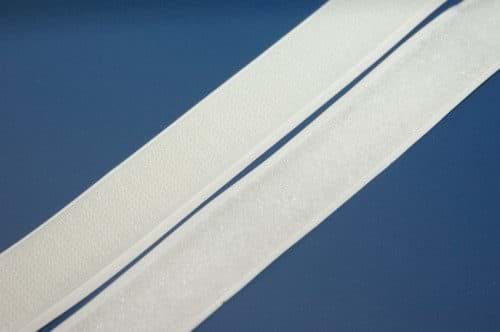 Picture of 1m Self-adhesive Velcro tape, 30mm wide, color: white, 30mm wide