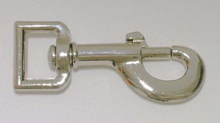 Picture of bolt carabiner made of zinc die-casting - for 20mm webbing - 8,3cm long - 1 piece