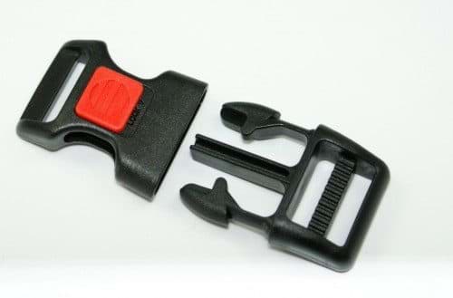 Picture of safety buckle curved for 20mm wide webbing - 1 piece