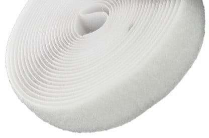 Picture of 25m Flauschband - 25mm breit - Farbe: weiß - zum Aufnähen