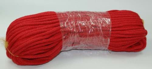 Picture of 50m cotton cord / BW cord - 5mm thick - Color: red