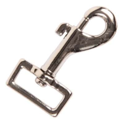 Picture of Bolzenkarabiner klein aus Zinkdruckguss, vernickelt, für 20mm Gurtband - 50 Stück