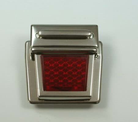 Picture of metal briefcase lock with red reflector - 10 pieces