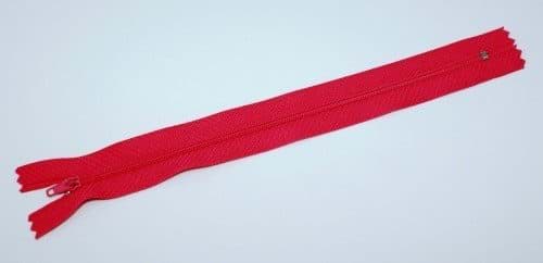 Picture of 25 slide fasteners 3mm, 18cm long, colour: fuchsia