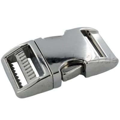 Picture of Steckschließer aus Alu für 20mm breites Gurtband, einseitig regulierbar - 1 Stück