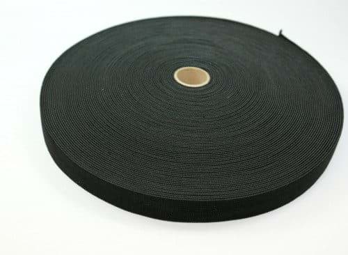 Picture of 20mm breites Gummiband aus Polyester - 25m Rolle - schwarz
