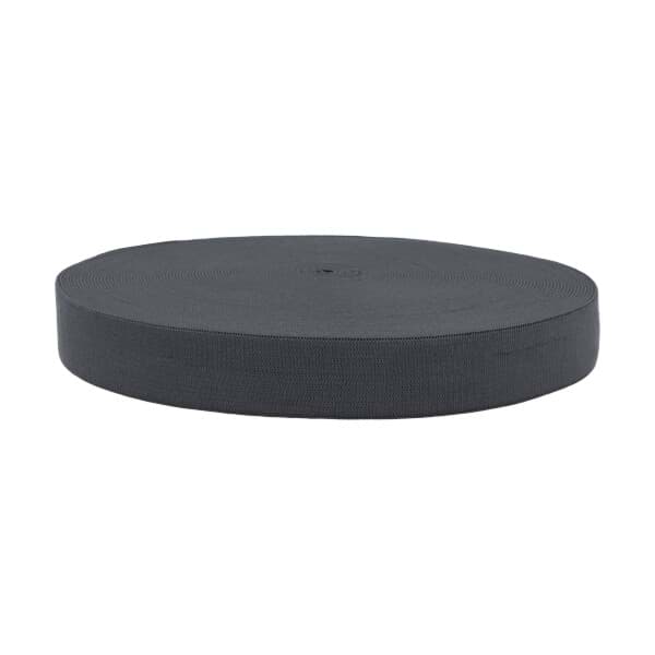 Picture of 25mm breites Gummiband aus Polyester - 25m Rolle - graphit