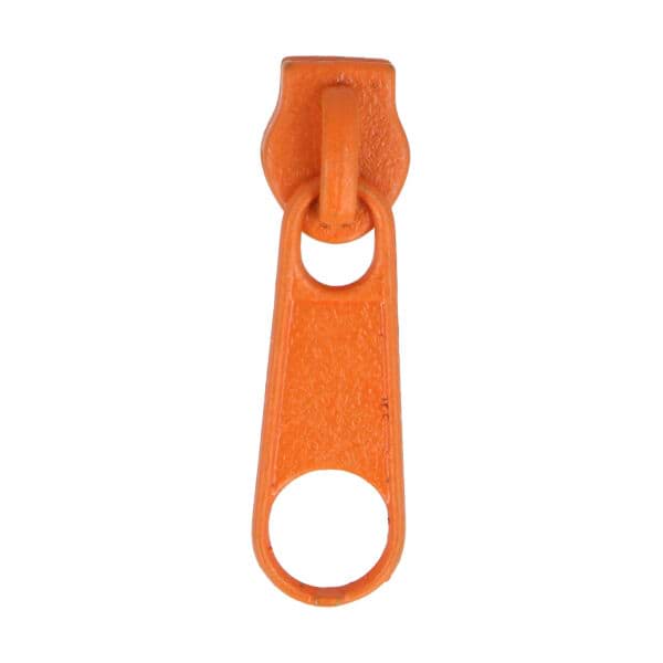 Picture of slider for 3mm zippers, color: orange - 10 pieces