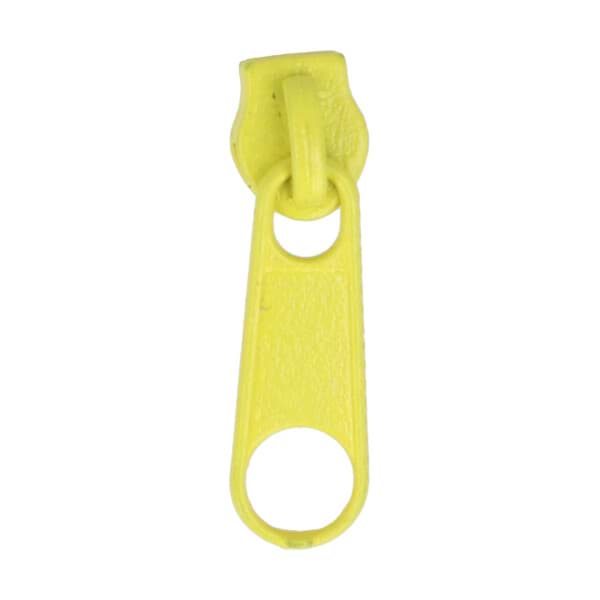 Picture of slider for 3mm zippers, color: yellow - 10 pieces