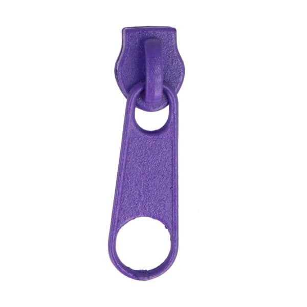 Picture of slider for 3mm zippers, color: purple - 10 pieces