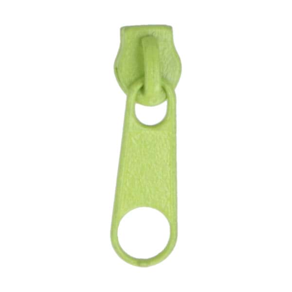 Picture of slider for 3mm zippers, color: apple green - 10 pieces