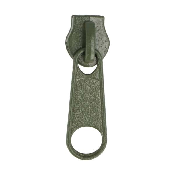 Slider for slide fastener with 8mm rail, color: khaki - 10 pieces