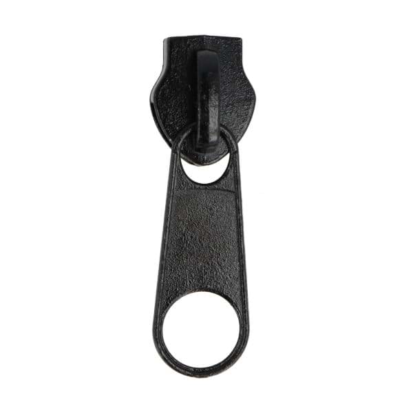 Picture of slider for zipper with 10mm rail, color: black - 10 pieces