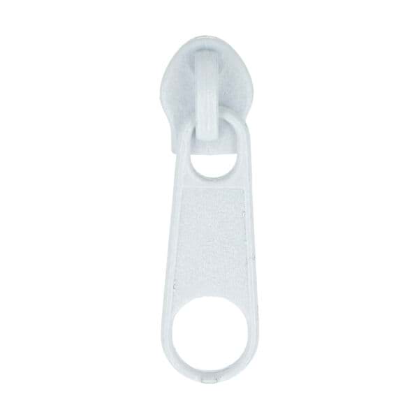 Picture of Slider for slide fastener with 5mm rail, color: white - 10 pieces