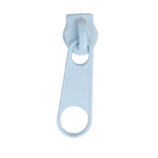 Picture of Slider for slide fastener with 5mm rail, color: light blue - 10 pieces
