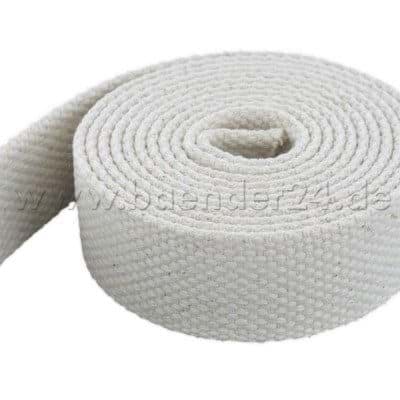 Picture of 42m Baumwollgurtband - 2,6mm dick - 40mm breit - Farbe: natur