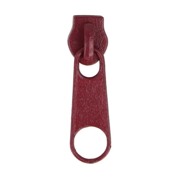 Picture of slider for 3mm zipper - colour: bordeaux - 10 pieces