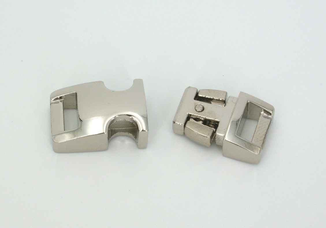 Picture of buckle made of aluminium for 10mm wide webbing - high gloss polished- 10 pieces