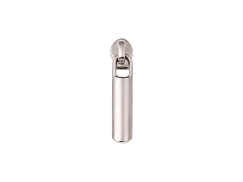 slider for 3mm zippers - 35mm long - color: silver - 10 pieces