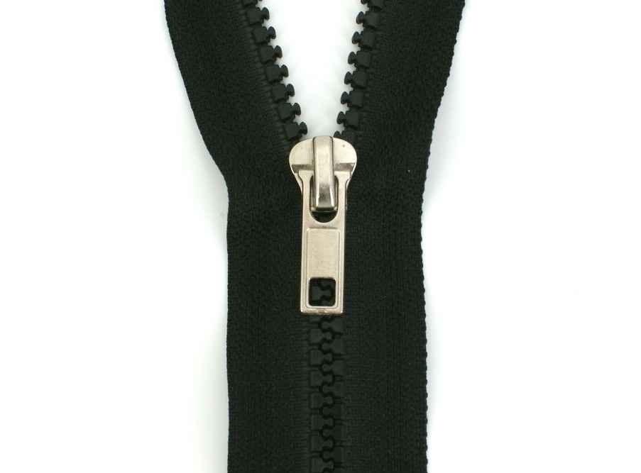 slider for 5mm profile zippers, color: silver - 10 pieces