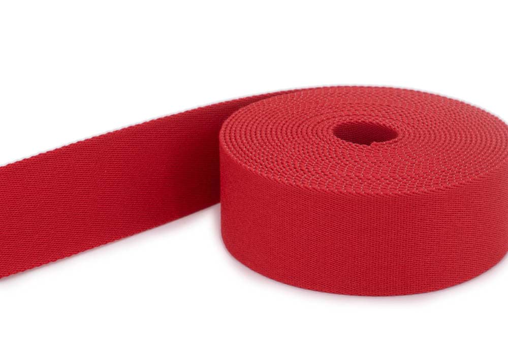 1m belt strap / bags webbing - color: red - 40mm wide