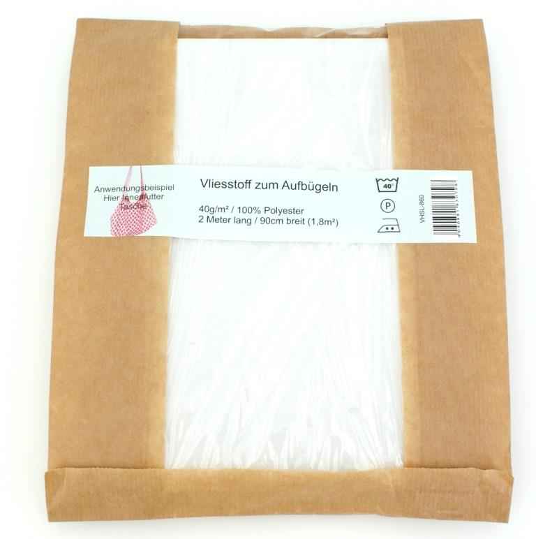 fusible fleece - 40g/m² - white - 2m long