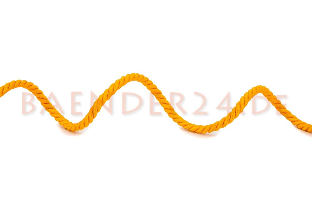 7mm cord twisted - color: yellow - 1m