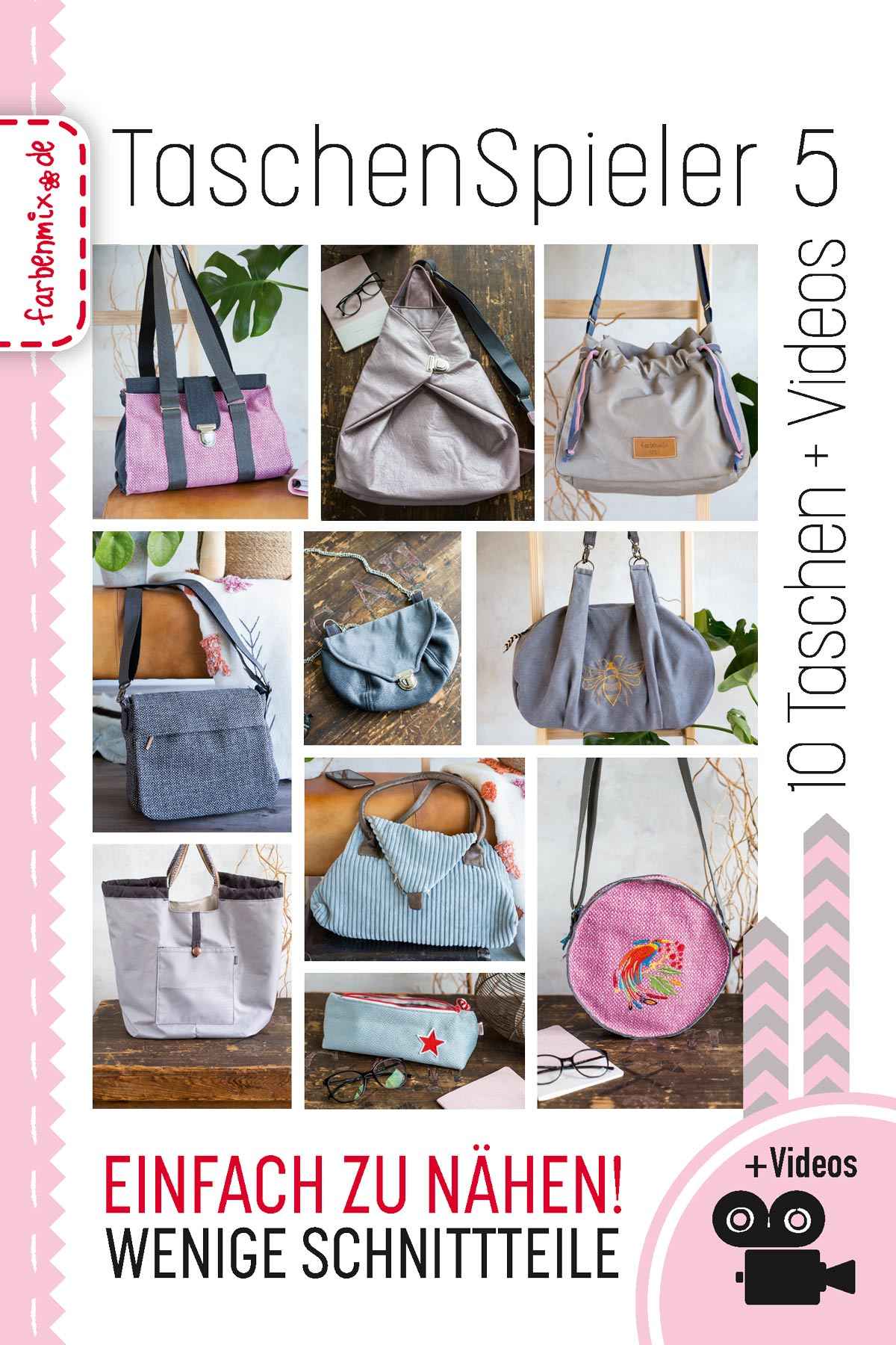 Taschenspieler 5 von Farbenmix - CD mit 10 Schnittmustern
