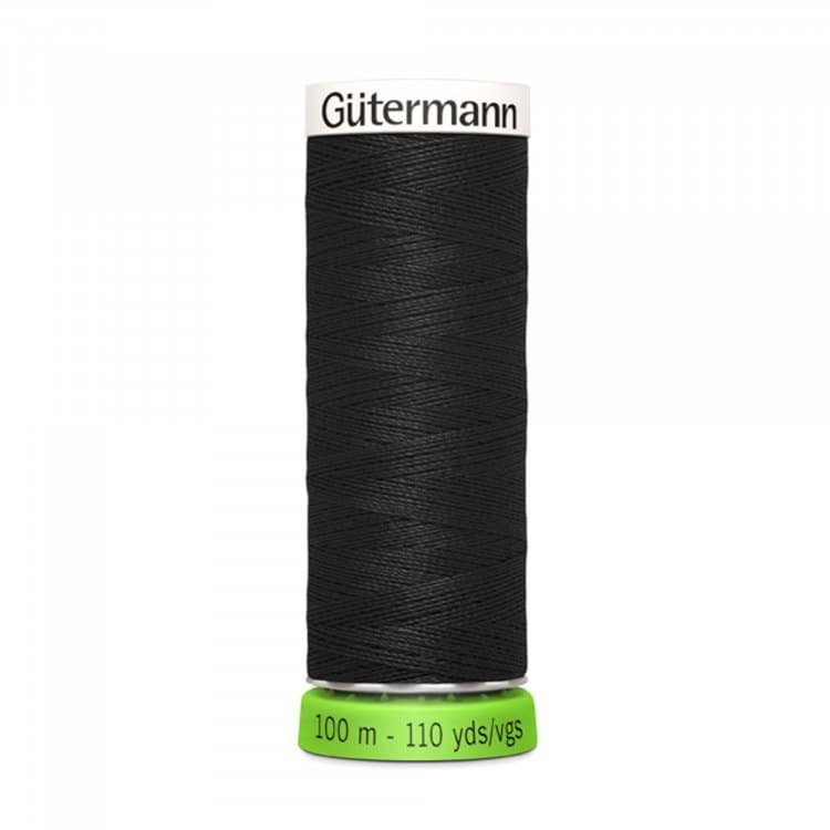 Gütermann Garn - Allesnäher rPET 100m  - Farbe: schwarz 000