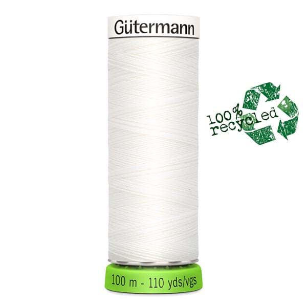 Gütermann Garn - Allesnäher rPET 100m  - Farbe: weiß 800