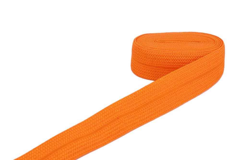 3m Elastisches Schrägband - Polyamid - 20mm breit - orange
