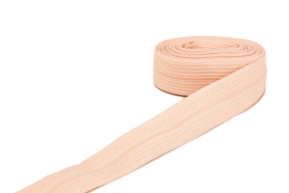 3m Elastisches Schrägband - Polyamid - 20mm breit - hellrosa