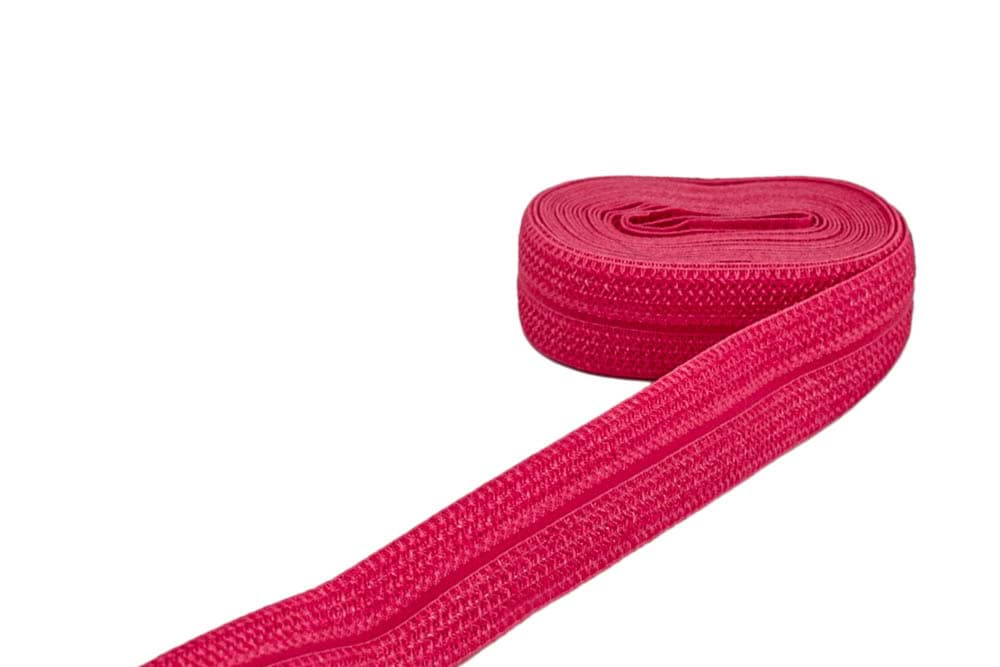 3m Elastisches Schrägband - Polyamid - 20mm breit - pink