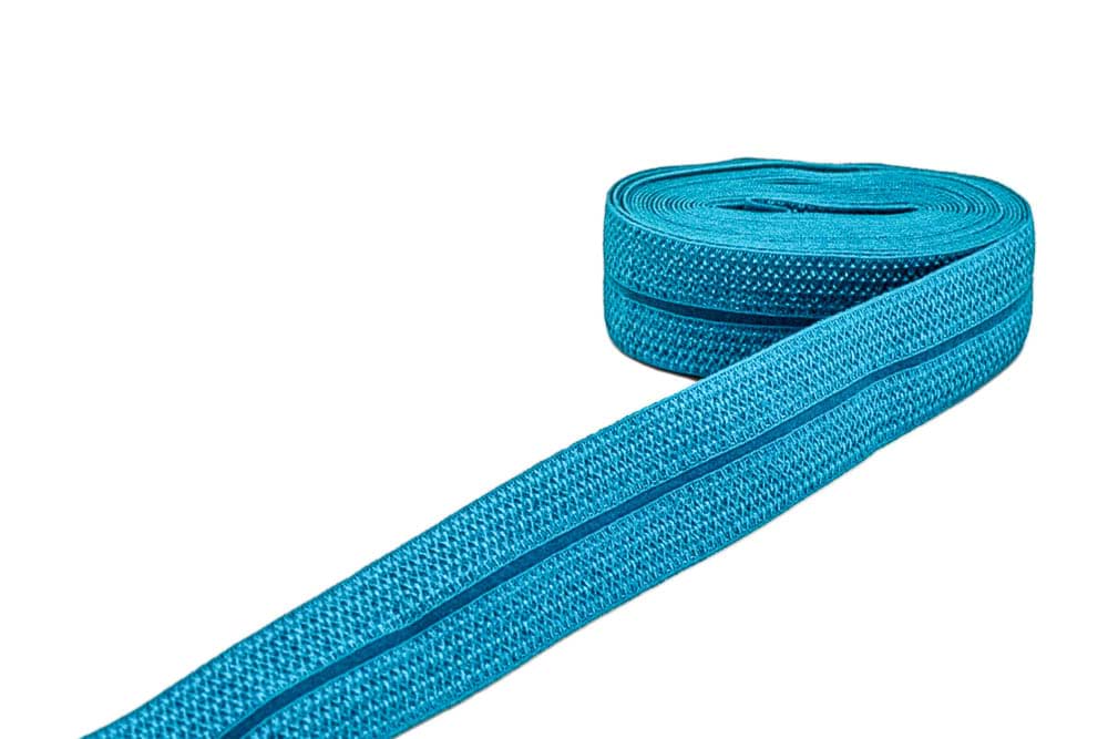3m Elastisches Schrägband - Polyamid - 20mm breit - aqua
