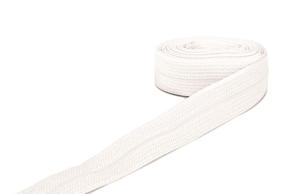 3m Elastisches Schrägband - Polyamid - 20mm breit - altweiß