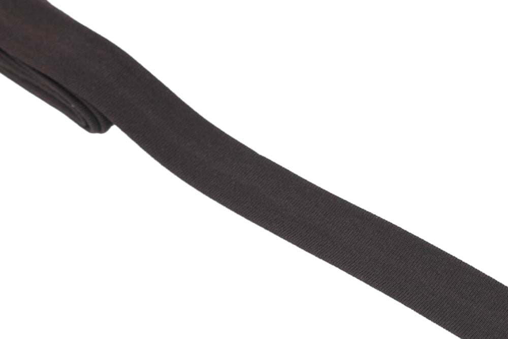 3m Schrägband - Baumwolle Jersey - 20mm breit - dunkelbraun