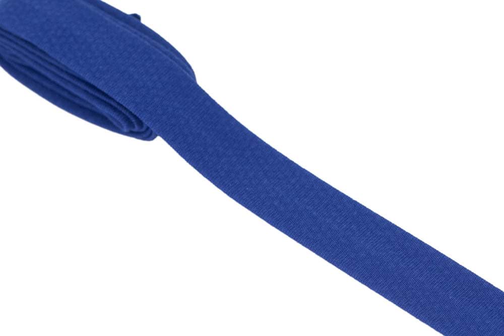 3m Schrägband - Baumwolle Jersey - 20mm breit - kobalt