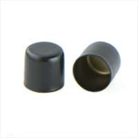Metall Endkappen für 10mm Schnüre - Schwarz - 10 Stück