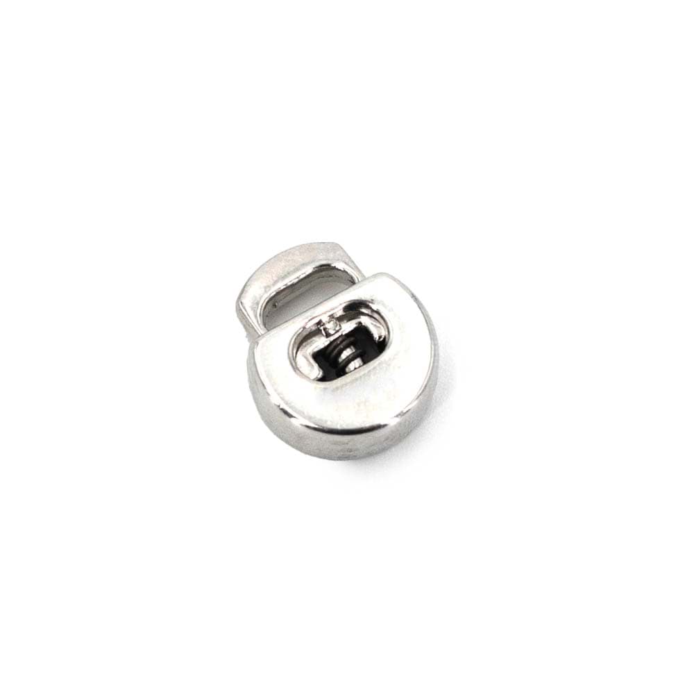 Kordelstopper aus Metall - für Schnüre bis 3mm Dicke - silber - 10 Stück