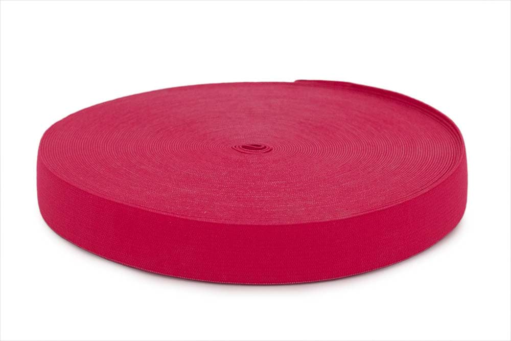 Picture of 25mm breites Gummiband aus Polyester - 25m Rolle - Pink