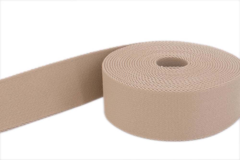 1m Gürtelband / Taschenband - Farbe: natur - 30mm breit